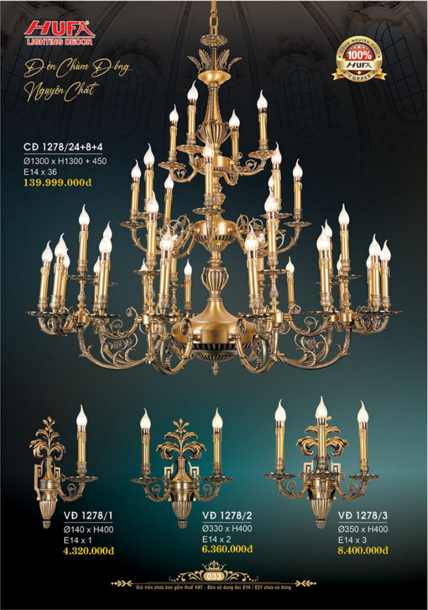 Bảng giá đèn trang trí HUFA